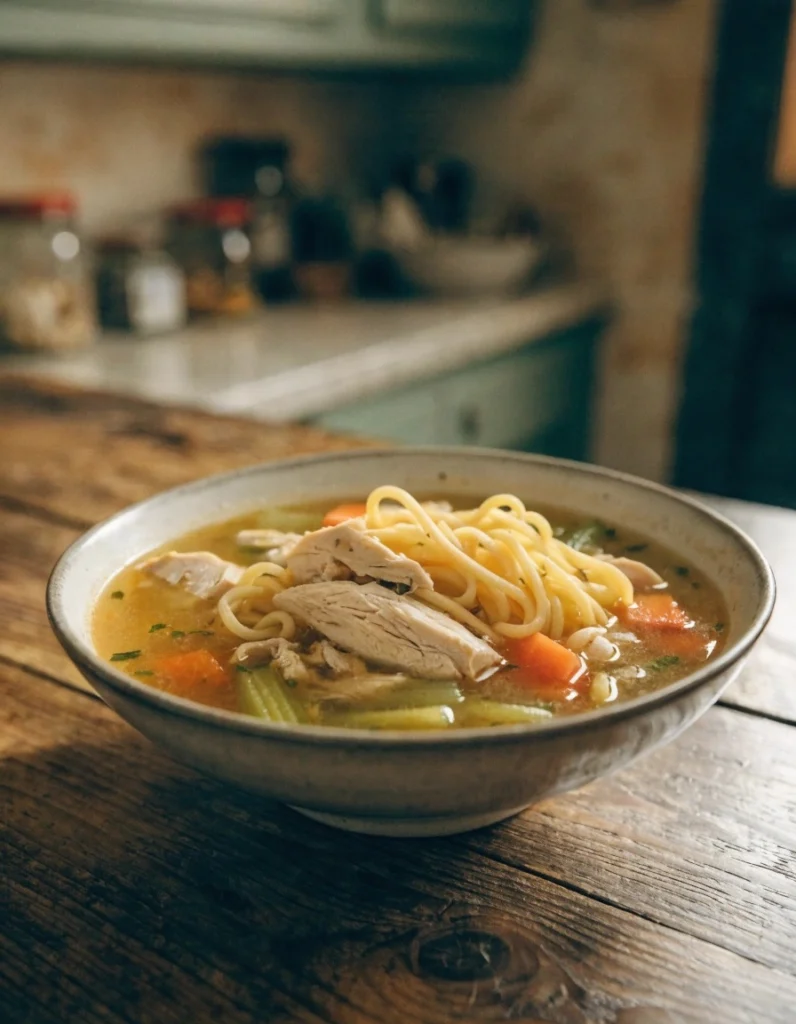 👉 Classic Chicken Noodle Soup – Healthy Comfort Food Recipe